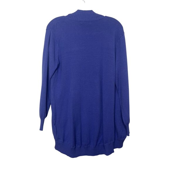 Birch NY Open Front Cardigan Sweater Womens 1X Purple New - Picture 2 of 7